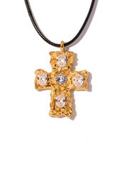 Britt Golden Cross Necklace