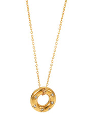 Jesse Diamond Golden Circle Necklace