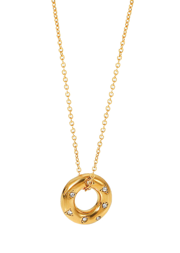 Jesse Diamond Golden Circle Necklace