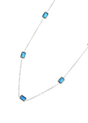 Lam Blue Silver Necklace