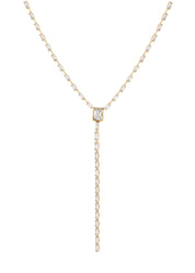 Maddie Glittering Lariat Golden Necklace