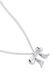 Mai Bow Necklace in Silver