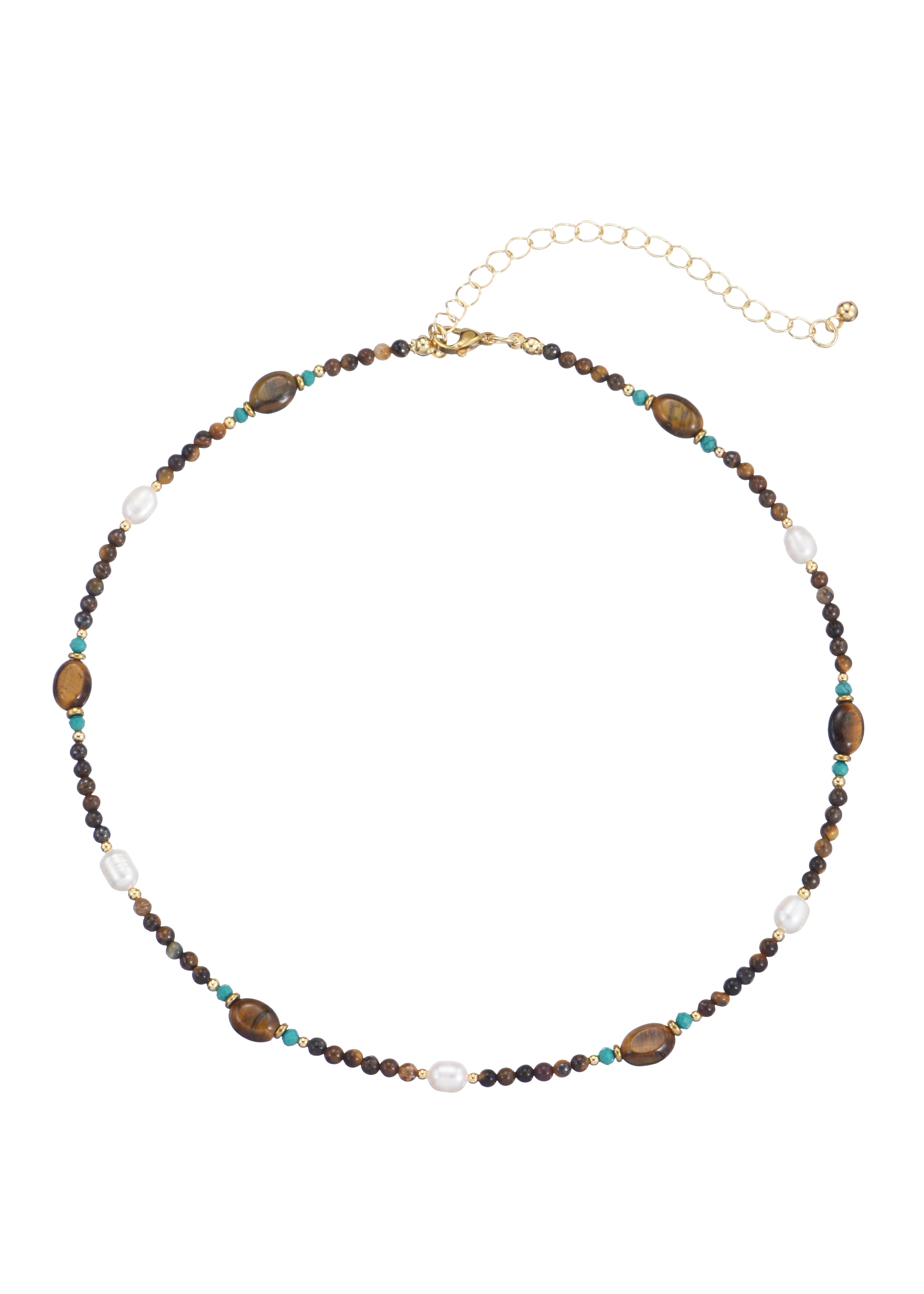 Manuel Brown Stones Necklace