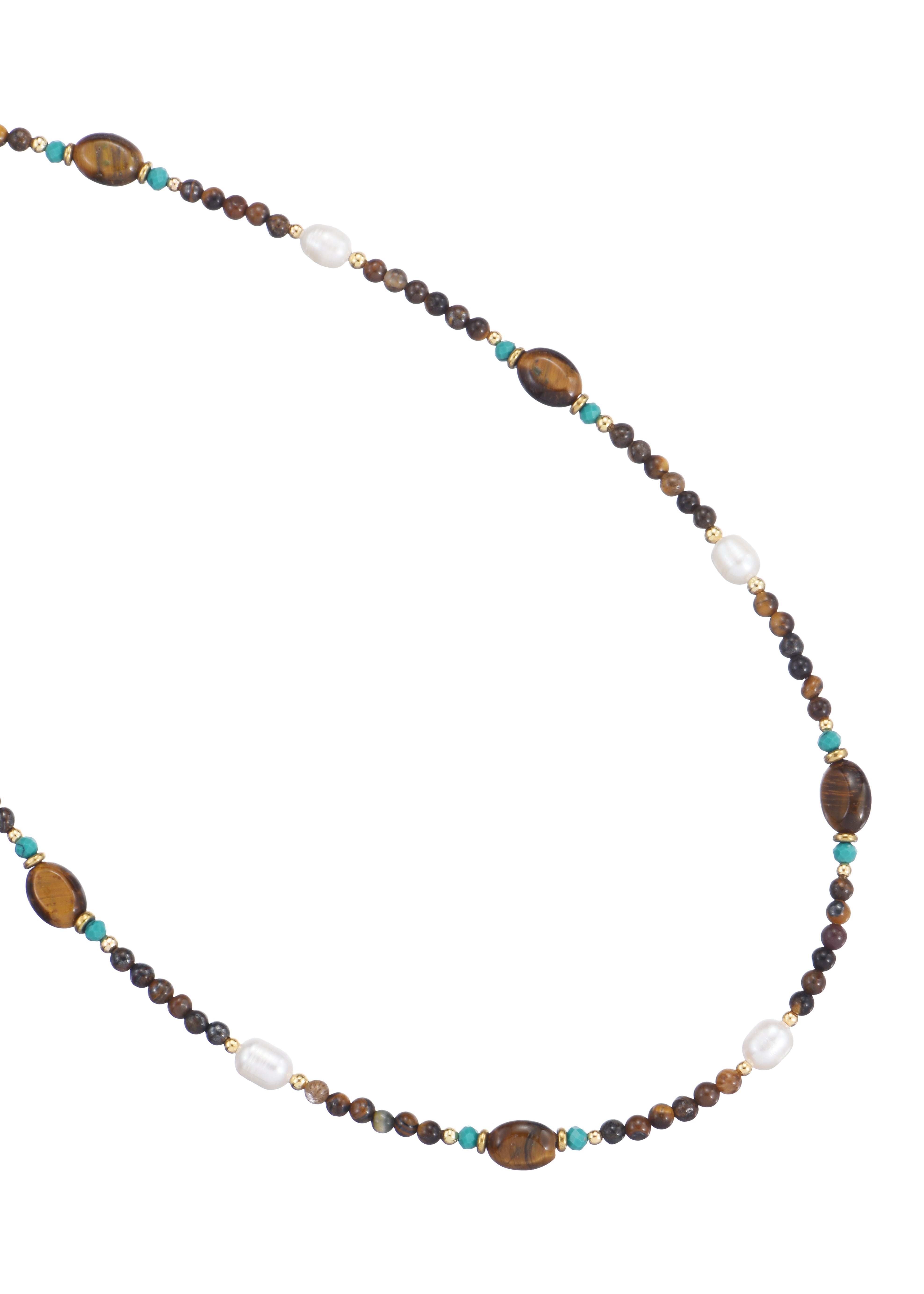 Manuel Brown Stones Necklace