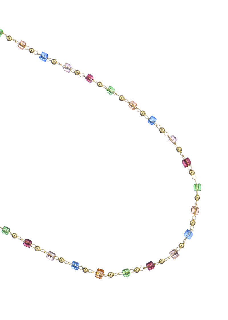 Geraledine Colorful Beaded  Necklace