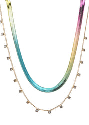 Colorful Rainbow Wonderland Chain Necklace