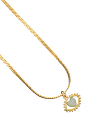 Eye of Love Golden Necklace