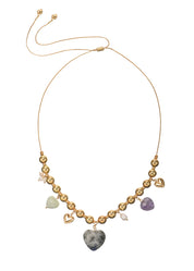 Athena Colorful Natural Stones Summer Necklace