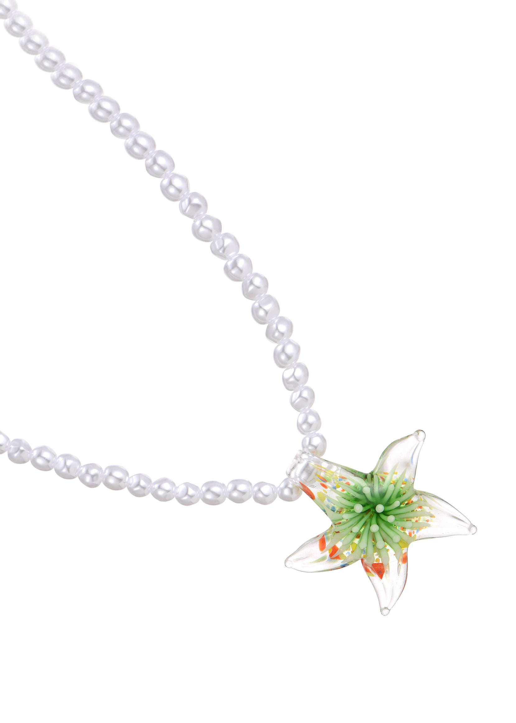 Sirena Green Flower Necklace