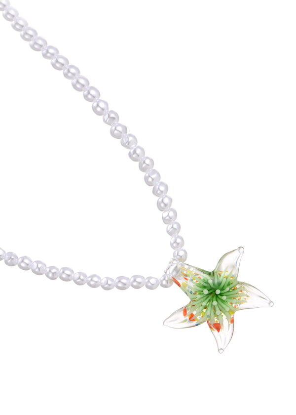 Sirena Green Flower Necklace