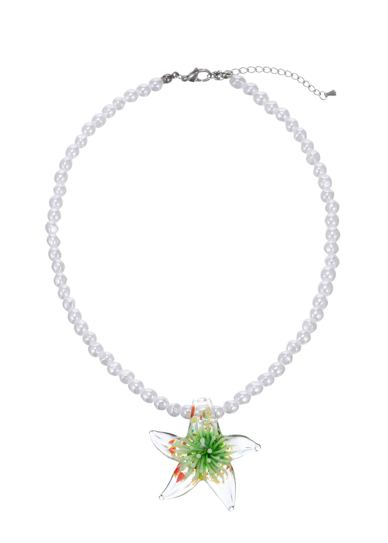 Sirena Green Flower Necklace