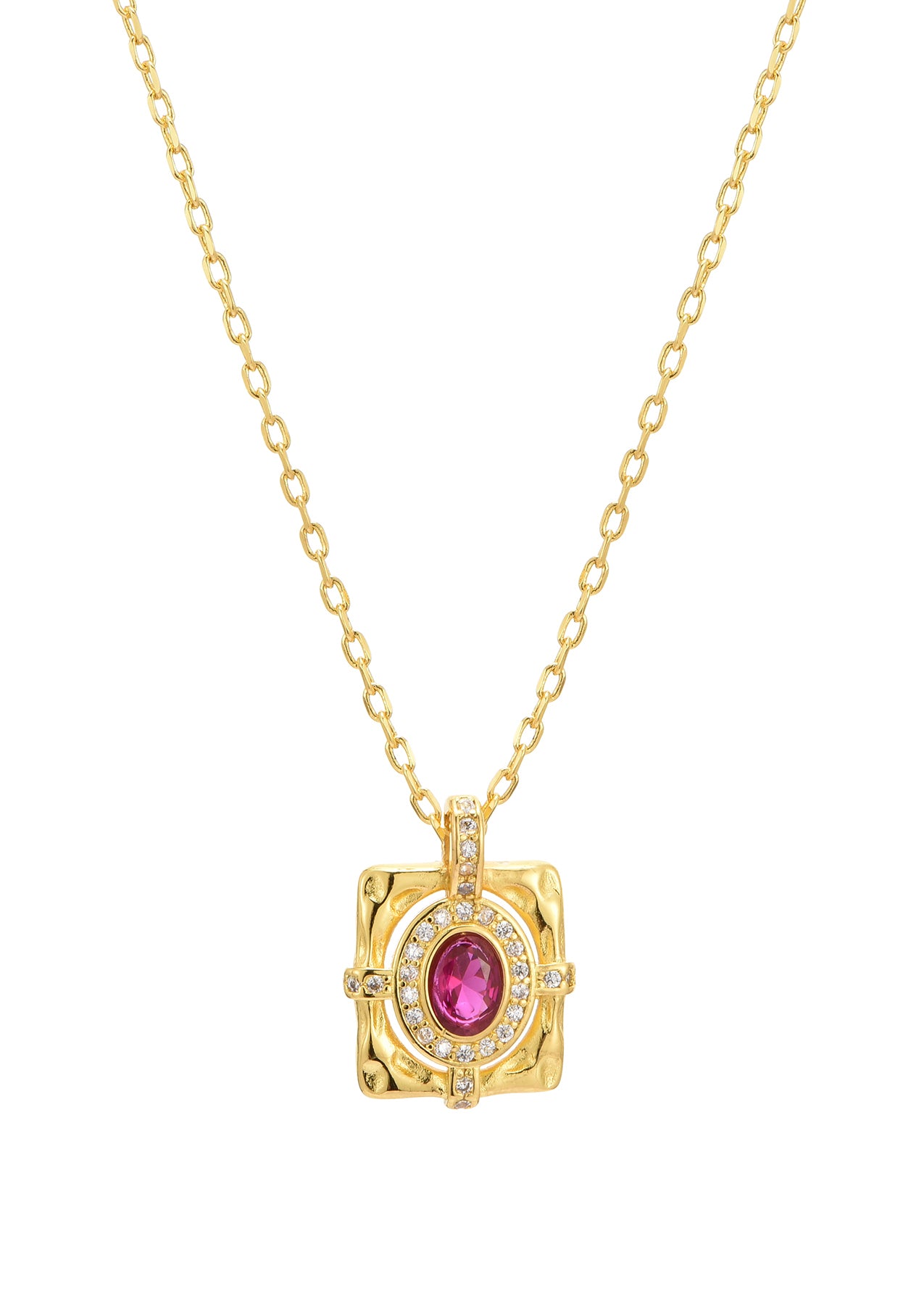 Arthur Red Vintage Golden Necklace