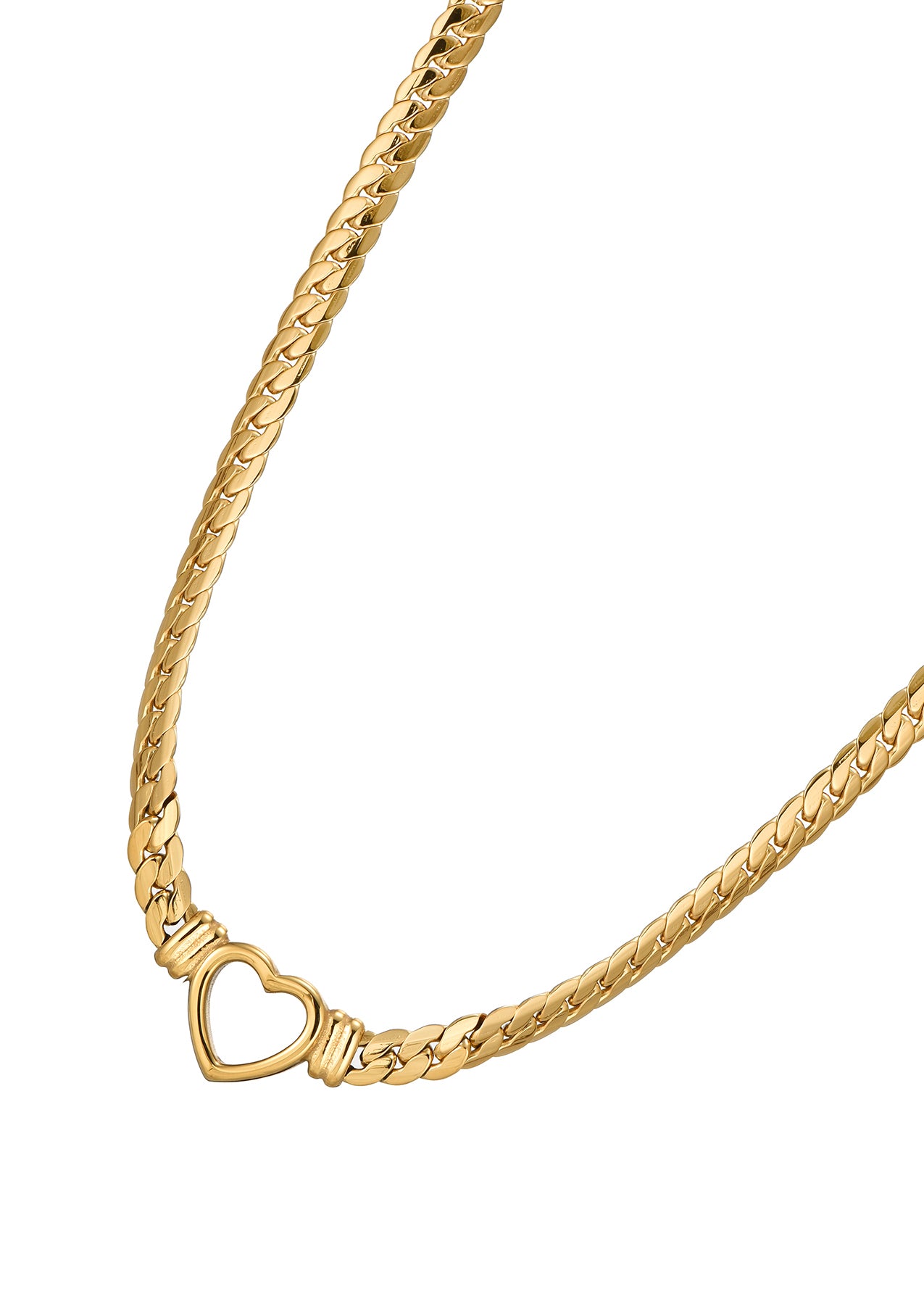 Lili Bold Love Golden Chain Necklace