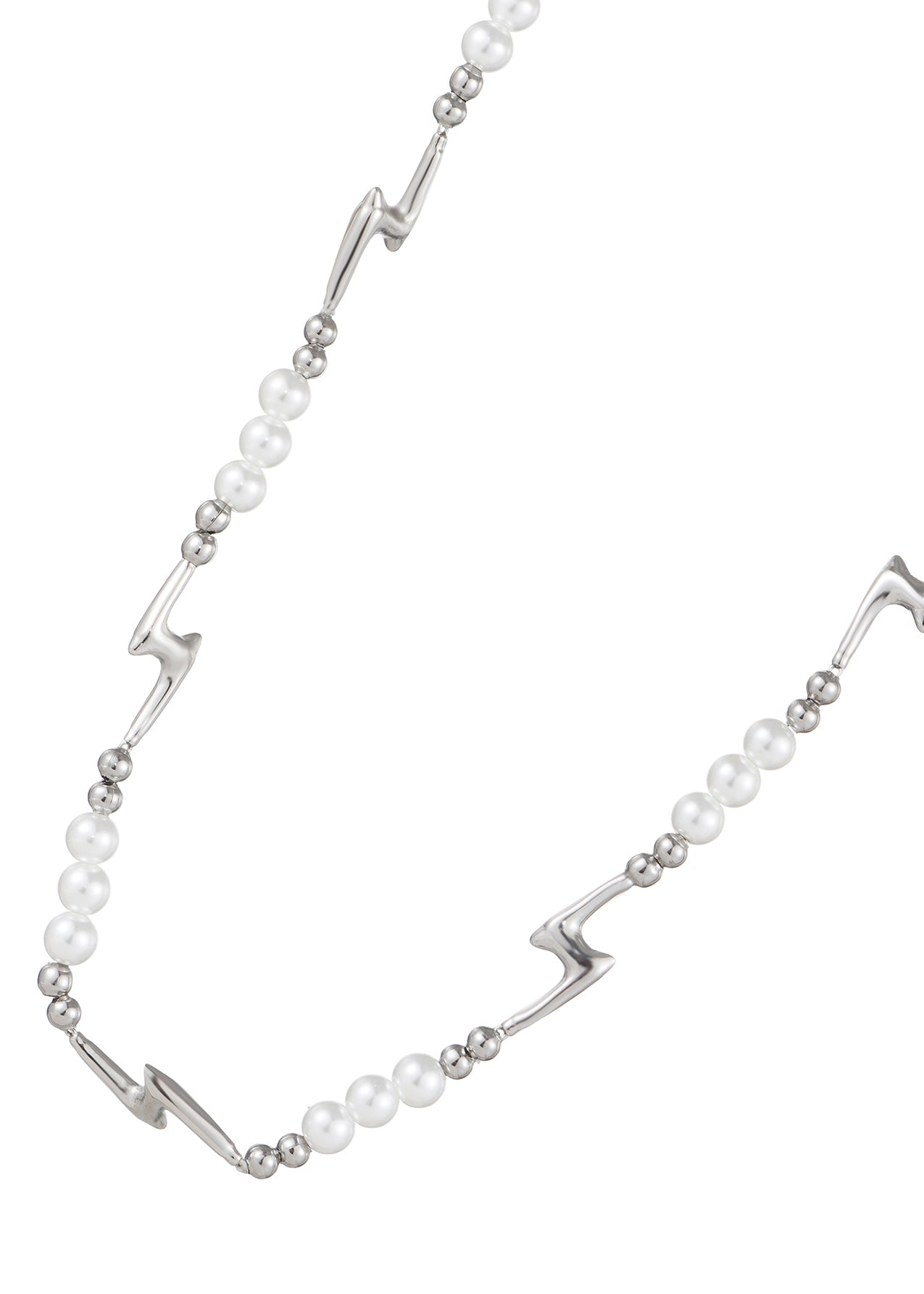 Cosmos Thunder Pearl Siliver Necklace