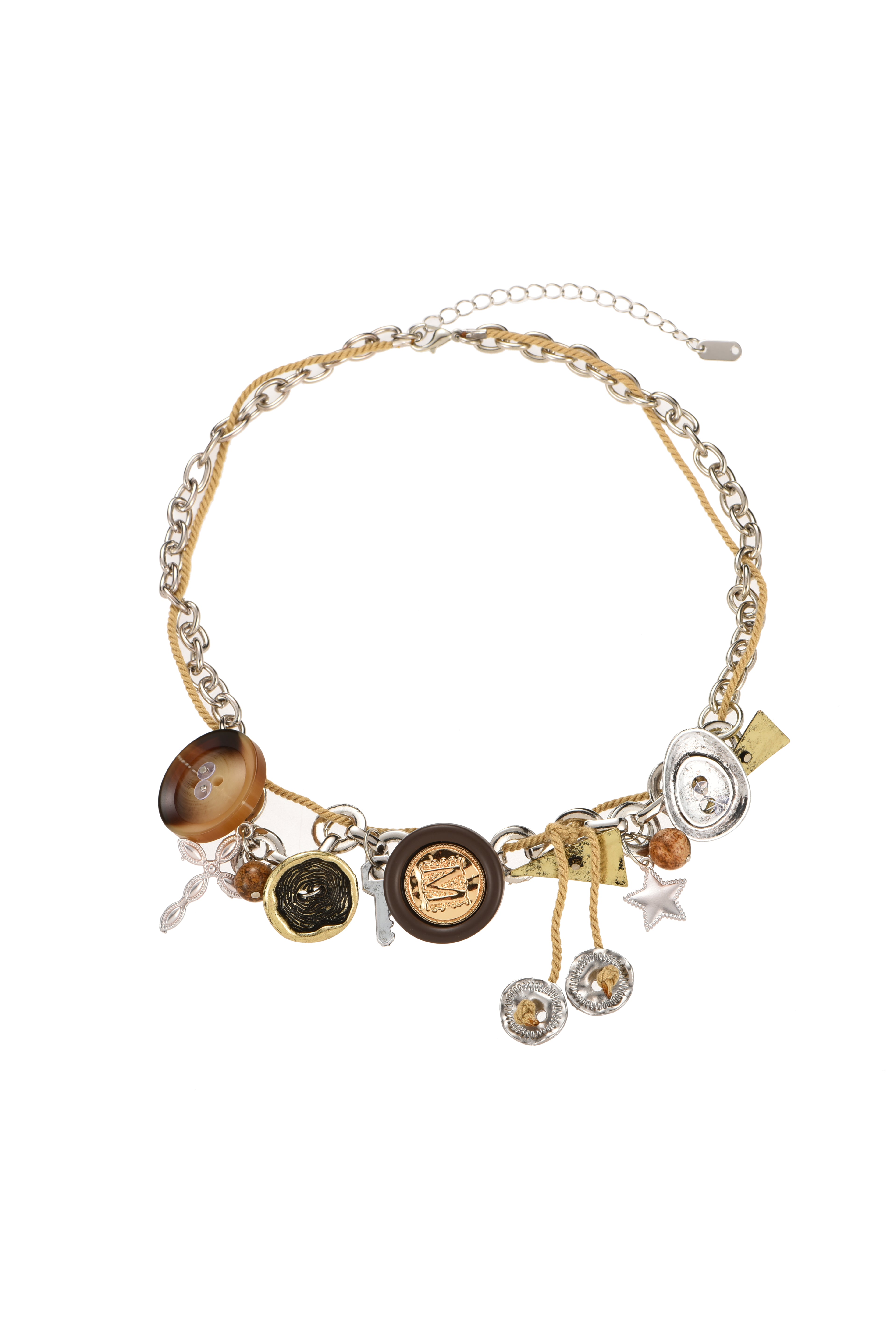 Billy Buttons Vintage Silver Necklace