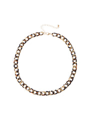 Leo Leopard Golden Chain Necklace Bracelet Set