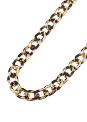 Leo Leopard Golden Chain Necklace Bracelet Set