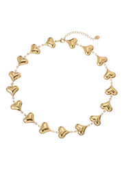 Mindy Golden Hearts Love Necklace