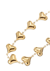 Mindy Golden Hearts Love Necklace