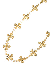 Henri Gothic Cross Golden Necklace