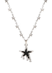 Lexie Melting Star Silver Necklace