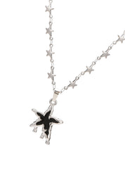 Lexie Melting Star Silver Necklace