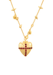 Blissful Seraphim - Gentle Heart Necklace in Golden