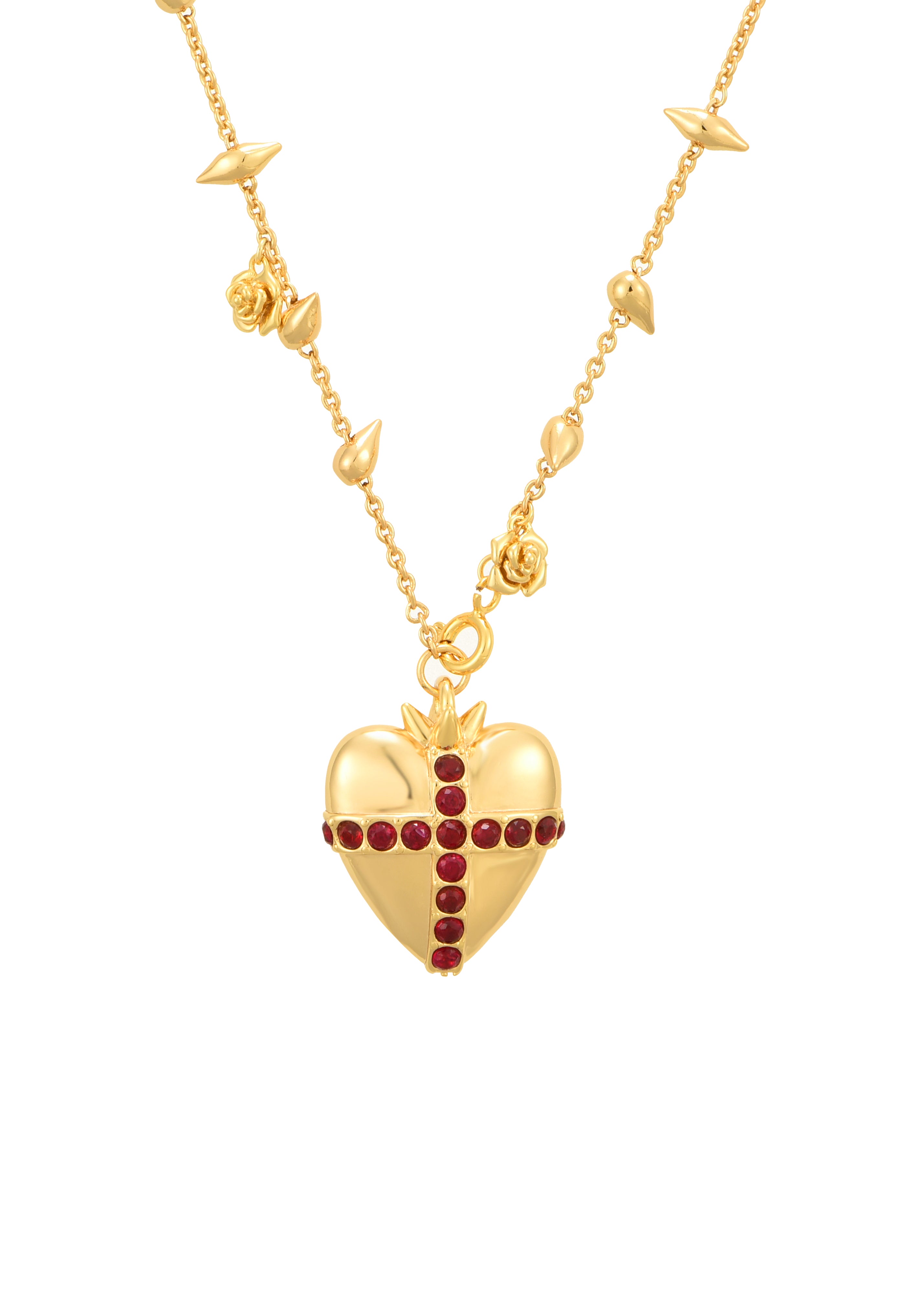 Blissful Seraphim - Gentle Heart Necklace in Golden