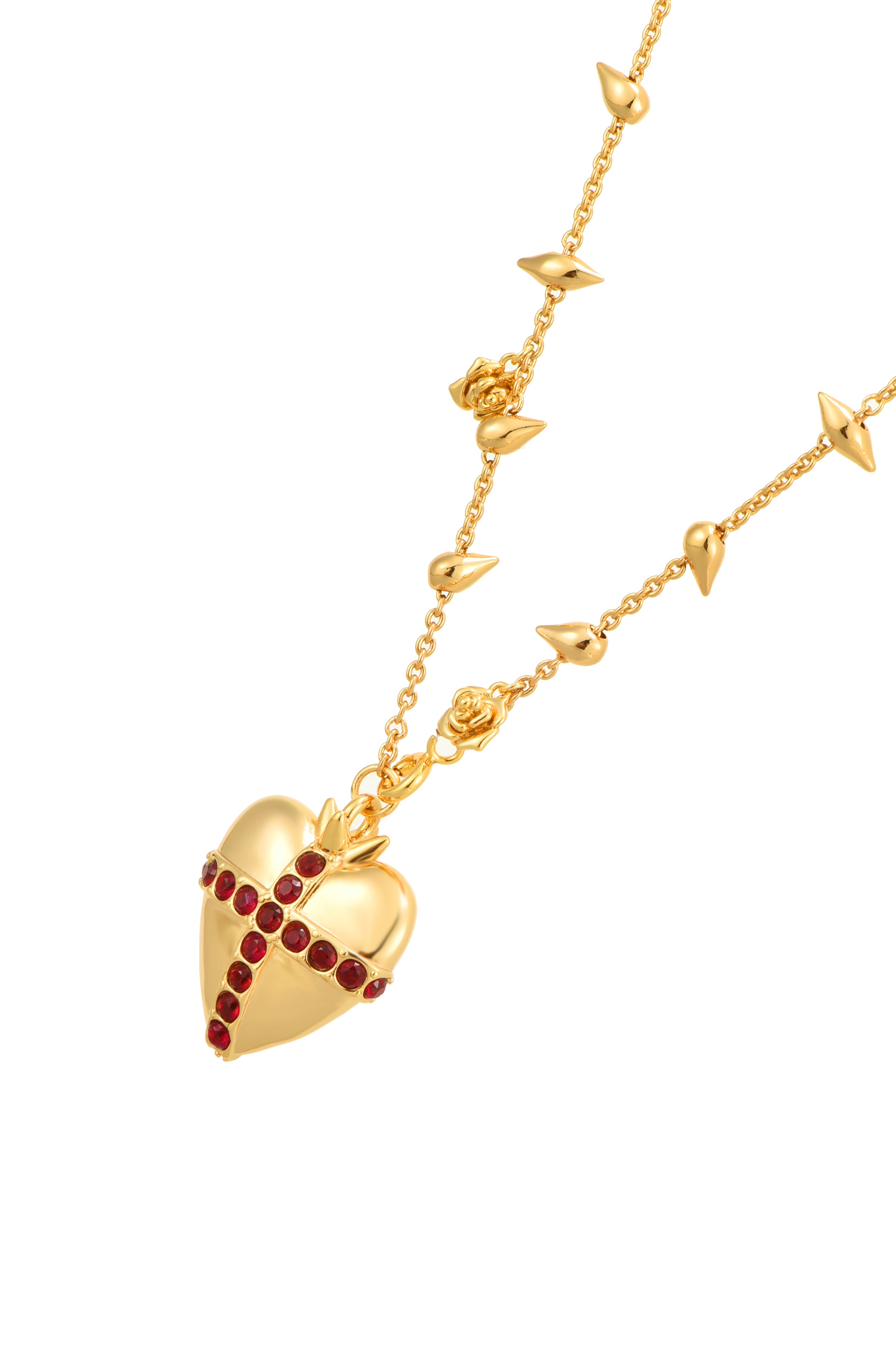 Blissful Seraphim - Gentle Heart Necklace in Golden