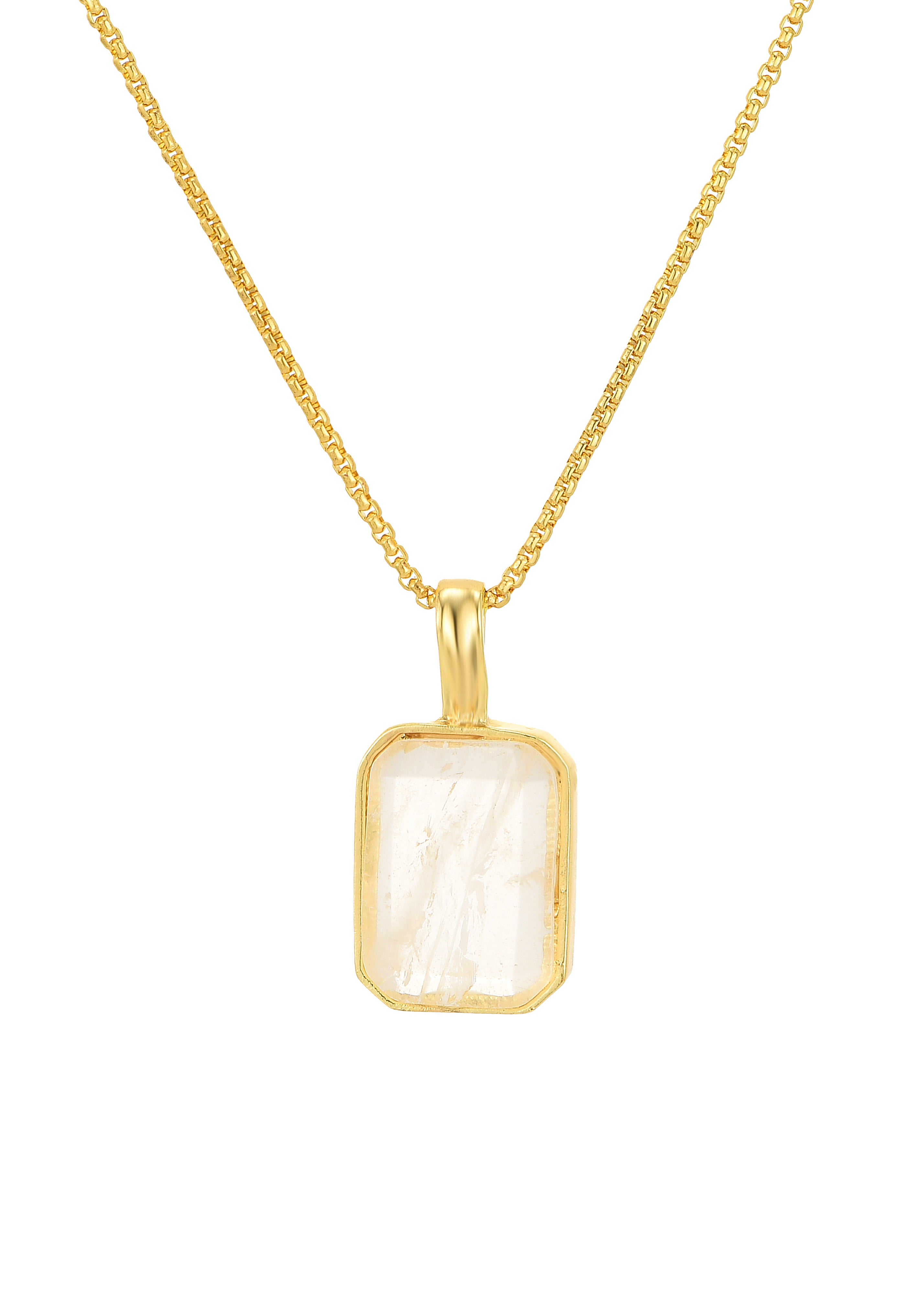 Vera Icy Long Chain Necklace - Golden