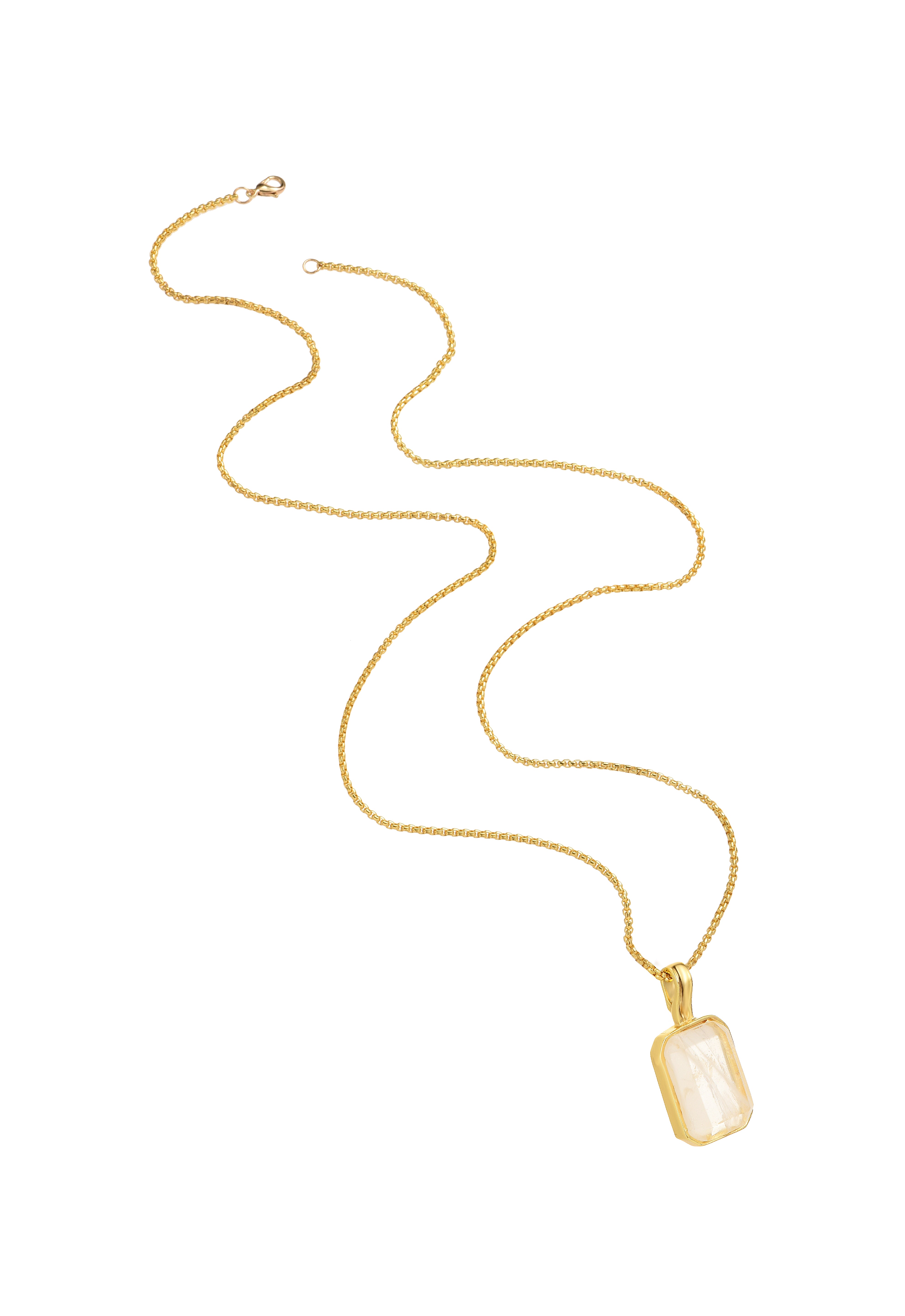 Vera Icy Long Chain Necklace - Golden