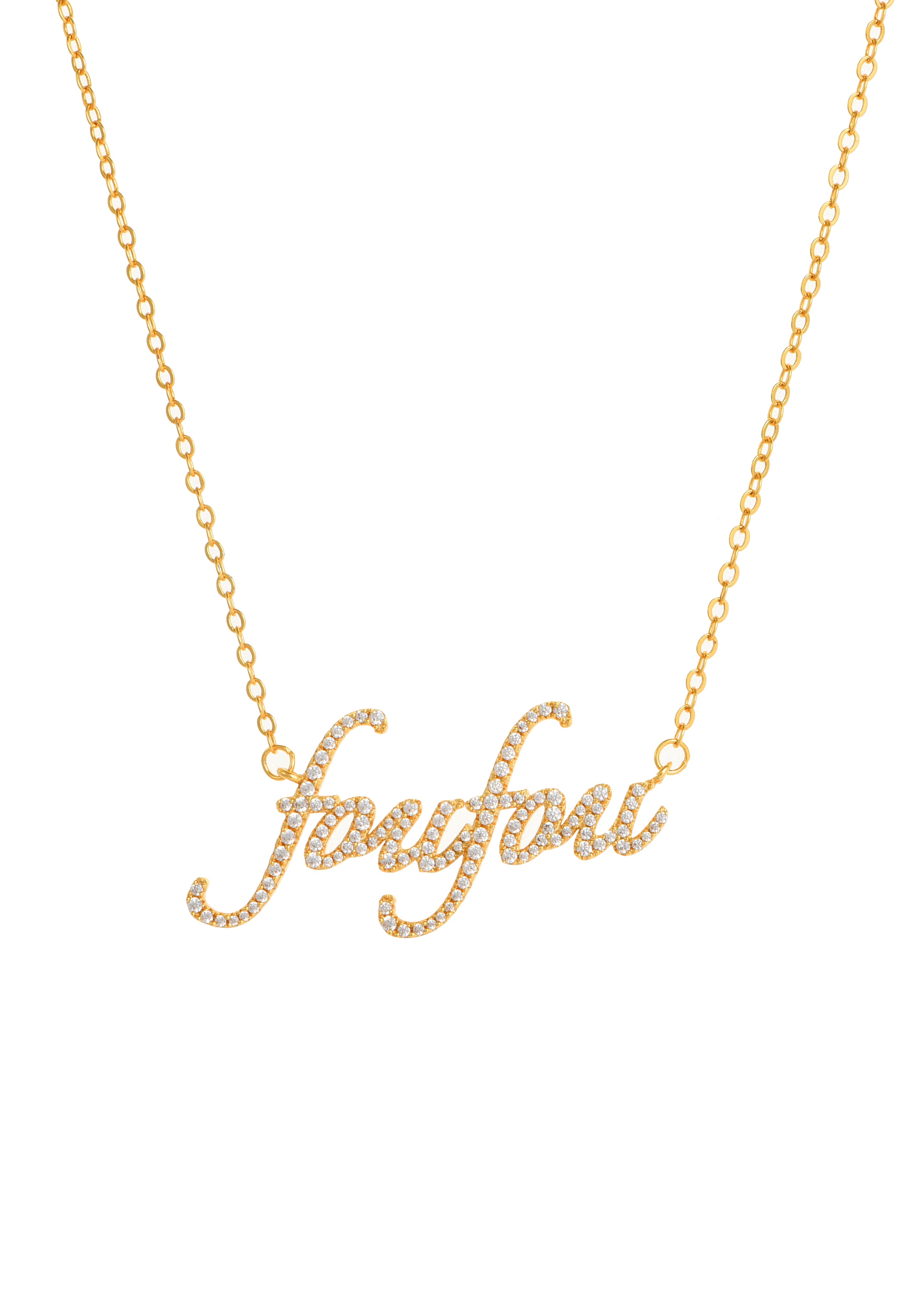 Foufou Personalized Name Luxe Necklace