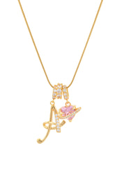 Love Alphabets Golden Necklace