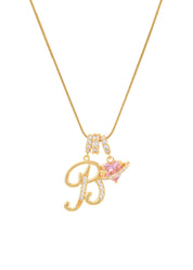 Love Alphabets Golden Necklace