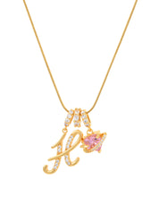 Love Alphabets Golden Necklace
