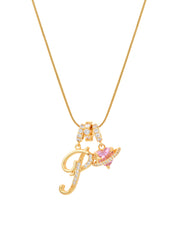 Love Alphabets Golden Necklace