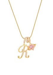 Love Alphabets Golden Necklace