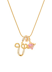 Love Alphabets Golden Necklace
