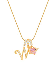 Love Alphabets Golden Necklace