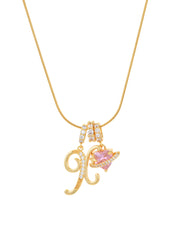 Love Alphabets Golden Necklace