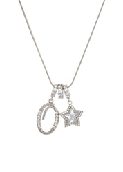 Star Alphabets Silver Necklace