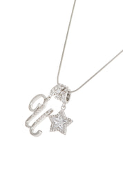 Star Alphabets Silver Necklace