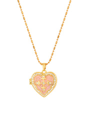 Brigitte Heart Locket Necklace
