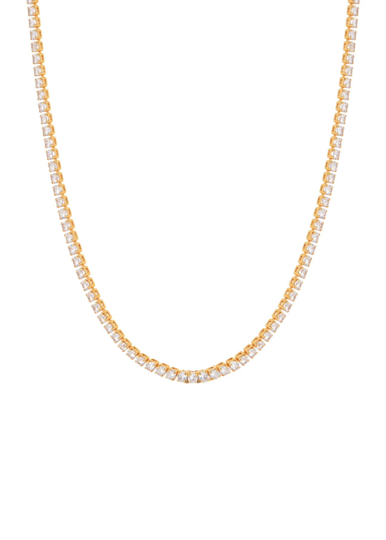 Foufou Glittering Tennis Chain Necklace