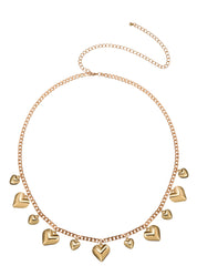 Love Your Body Hearts Golden Waist Chain