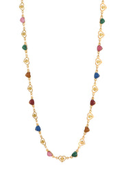 Michel Colorful Love Golden Body Chain