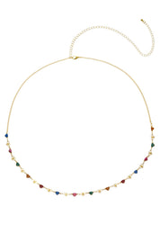 Michel Colorful Love Golden Body Chain