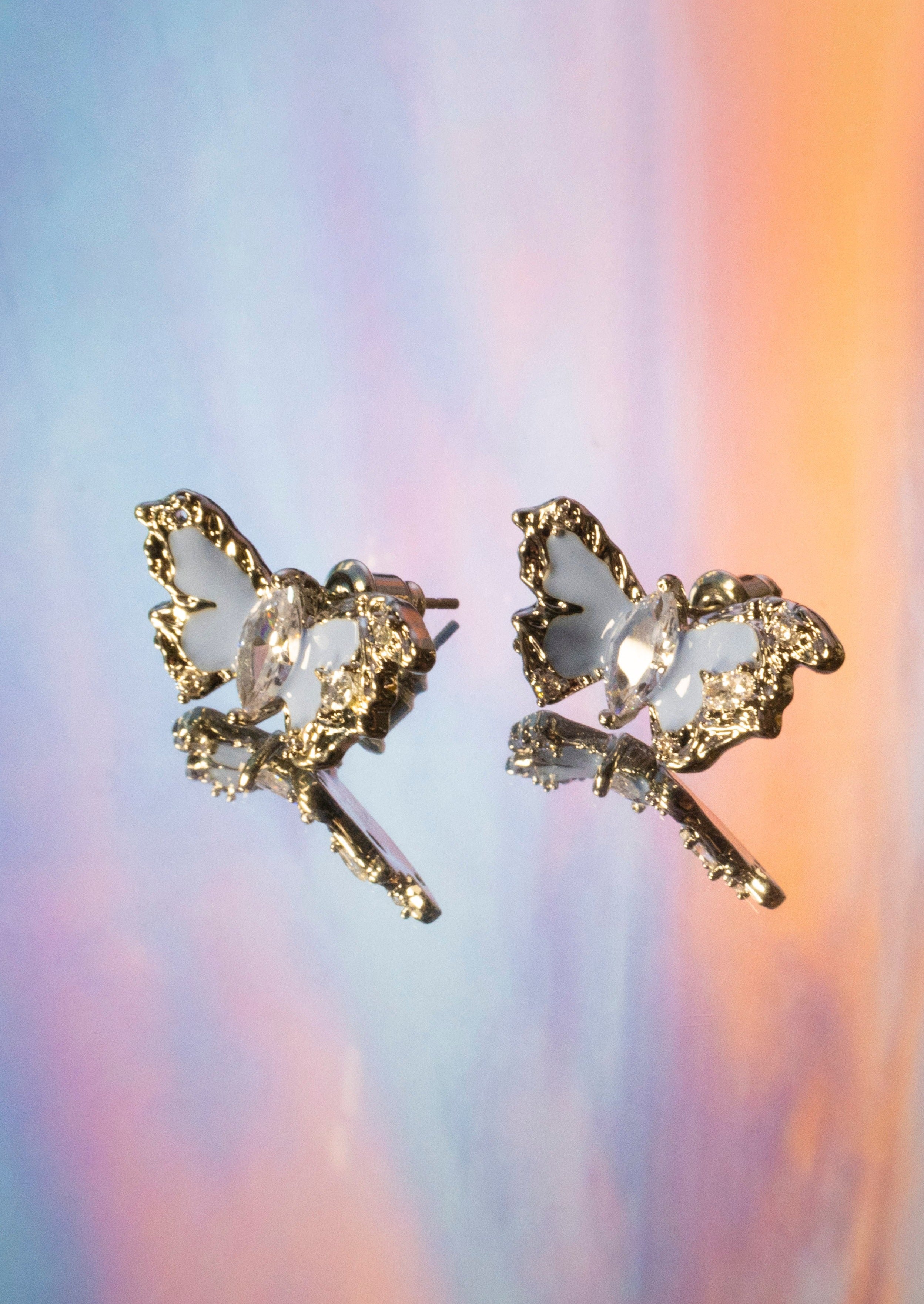 Pendientes Mel Blue Myth Mariposa Plata