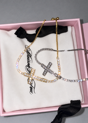Foufou Glittering Cross Bracelet