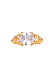 Anillo Karema Diamante Dorado
